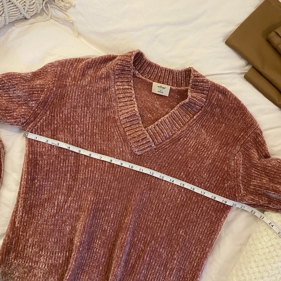 Aritzia Wilfred Chenille Violetta Sweater S - Picture 12 of 13